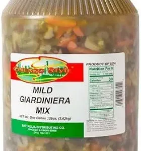Chicago Style Mild Giardiniera, 1 Gallon