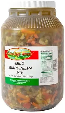 Chicago Style Mild Giardiniera, 1 Gallon