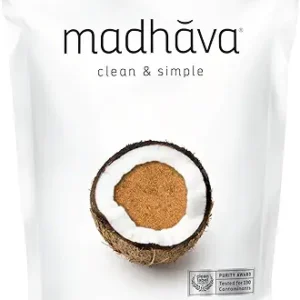 MADHAVA Organic Coconut Sugar 3 Lb. Bag (Pack of 1), Natural Sweetener, Sugar Alternative