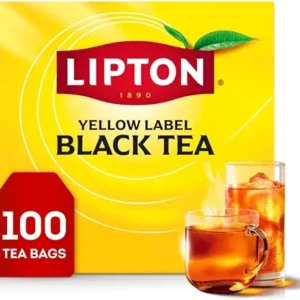 Lipton Black Tea Bags, Hot or Iced High Caffeine Tea