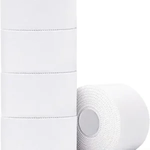 Athletic Tape,5 Pack White Sports Tape, Very Strong No Sticky Residue
