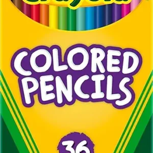Crayola Colored Pencils (36ct), Kids Pencil Set, Pre-Sharpened Coloring Book Pencils for Kids & Adults