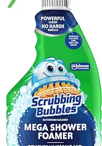 Scrubbing Bubbles Mega Bathroom and Shower Cleaner Spray, Foaming Action Removes Limescale and Soap Scum