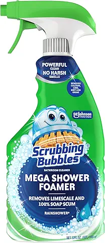 Scrubbing Bubbles Mega Bathroom and Shower Cleaner Spray, Foaming Action Removes Limescale and Soap Scum