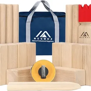 Kubb Yard Game Outdoor Games Viking Chess for Adults New Zealand Pine Wooden Toss Game with Carrying Case