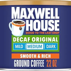 Maxwell House Decaf Original Medium Roast Ground Coffee (22 oz Canister)