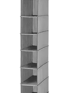 Whitmor Hanging Shoe Organizer, 8 Shelves-Hanging Closet Organizer, Hanging Shoe Rack for Small Closet