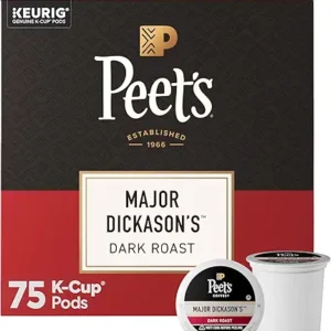 Peet's Coffee, Dark Roast Keurig K-Cup Pods, 100% Arabica Coffee