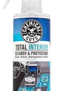 Chemical Guys Limpiador y Protector de Interiores, Limpiador de Interiores, Limpia y Protege Cuero, Vinilo, Plástico, Goma, Cristal con un Acabado Sin Rayas