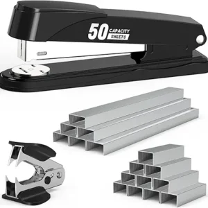 Metal Stapler Heavy Duty 50 Sheet Capacity with 1750 Staples and Staple Remover