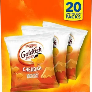 Goldfish Cheddar Cheese Crackers, Baked Snack Crackers