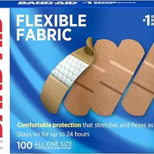 BAND-AID Brand Flexible Fabric Adhesive Bandages, Comfortable Sterile Wound Care
