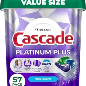 Cascade Platinum Plus Dishwasher Pods, Dishwasher Detergent, Dish Detergent Soap