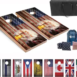 Tailgating Pros Regulation Cornhole Boards Flag Set
