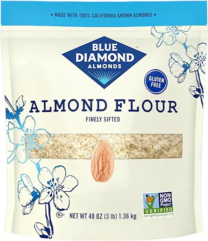 Blue Diamond Almonds Almond Flour, Gluten Free, Blanched, Finely Sifted, 48 oz