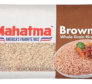 Mahatma Whole-Grain Brown Rice, 2lb Bag of Rice