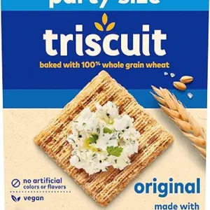 Triscuit Original Whole Grain Wheat Crackers, Vegan Crackers