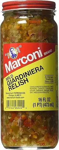 Marconi Mild Giardiniera Relish, 16 Ounce