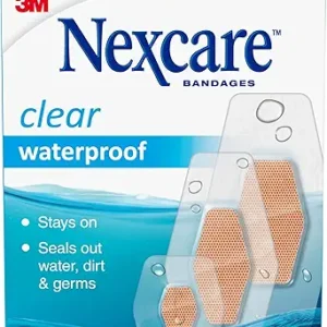 Nexcare Waterproof Clear Bandages, Covers and Protects