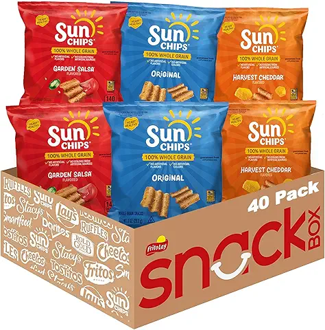 SunChips 100% Whole Grain Chips, Variety Pack