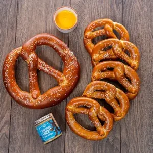 Milwaukee Pretzel Company Authentic Bavarian Style Gourmet Soft Pretzels, Fresh Baked