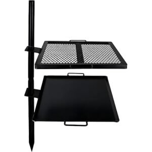GameMaker Open Fire Cooking Grill – Portable Campfire Grill for Open Flame Cooking, Firepits, Outdoor Fire Rings & Camping