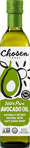Chosen Foods Avocado Oil, 16.9 Fl Oz - All Purpose Cooking Oil made from 100% Pure Avocados
