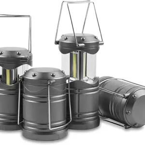 Lichamp LED Camping Lantern, 4 Pack Battery Powered Flashlight