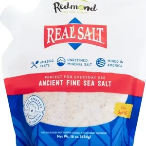 Redmond Real Salt - Ancient Fine Sea Salt, Unrefined Mineral Salt, 16 Ounce Pouch (1 Pack)
