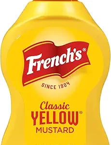 French’s Yellow Mustard, Classic, Stone-Ground #1 Grade Mustard Seeds, Product of the USA