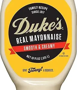 Duke’s Real Mayonnaise Squeeze Bottle - Original Smooth & Creamy Taste, 18 Ounce (Pack of 1)