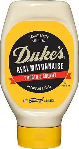 Duke’s Real Mayonnaise Squeeze Bottle - Original Smooth & Creamy Taste, 18 Ounce (Pack of 1)