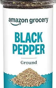 Amazon Grocery, Ground Black Pepper, 3 Oz