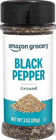 Amazon Grocery, Ground Black Pepper, 3 Oz
