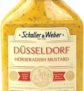 Schaller & Weber Dusseldorf Horseradish Mustard, 9 Oz Squeeze Bottle (1 Pack)