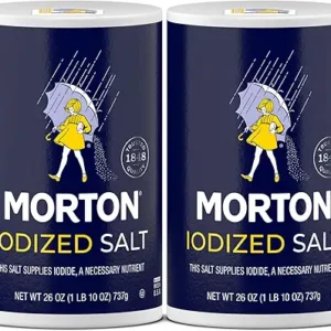 Morton Iodized Salt, All-Purpose, (26 oz), 2-Pack