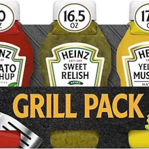 Heinz Tomato Ketchup, Sweet Relish & Yellow Mustard Grill Pack, 3 ct Pack